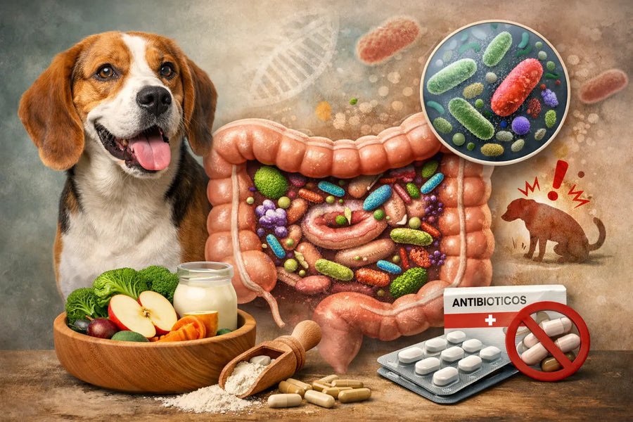 Microbiota intestinal en perros: qué es, funciones y cómo cuidarla