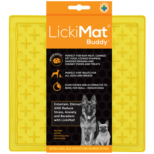 LickiMat Classic Buddy - Alfombra de lamer antiestrés para perros