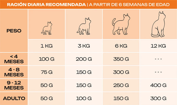 Tabla Menú Pollo - Gatos