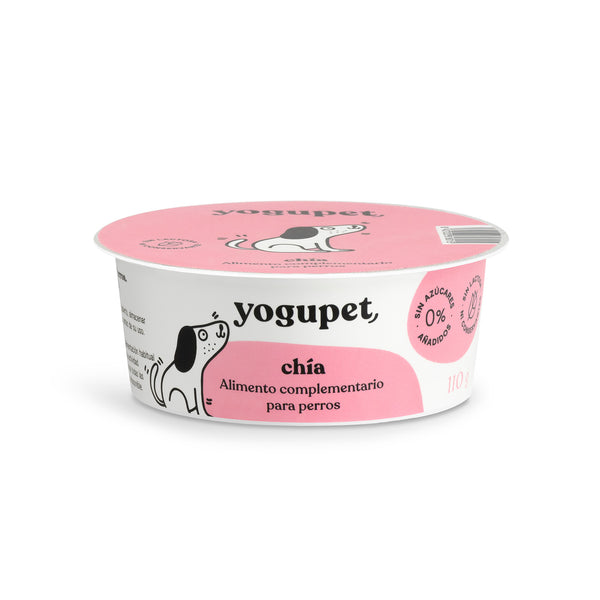 Yogur natural con Chia para perros - Yogupet
